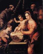 Lavinia Fontana Holy Family with Saints oil on canvas